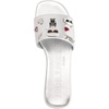 image:imageKARL LAGERFELD Womens Jeslyn Flat Sandal Slide With PinsSilver