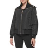image:imageKARL LAGERFELD Womens Karl Lagerfeld Paris Womens Bomber JacketKnit Collar Black