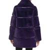image:imageKARL LAGERFELD Womens Karl Lagerfeld Paris Womens Faux Fur JacketFaux Leather Purple