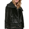 image:imageKARL LAGERFELD Womens Karl Lagerfeld Paris Womens Faux Fur JacketKnit Collared Black
