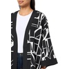 image:imageKARL LAGERFELD Womens Lightweight Layering KimonoSoft WhiteBlack