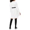 image:imageKARL LAGERFELD Womens Logo Button Detail Poplin DressWhiteGold
