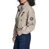 image:imageKARL LAGERFELD Womens Logo Patch Bomber JacketSand