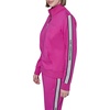 image:imageKARL LAGERFELD Womens Long Sleeve Athleisure Logo Tape Scuba JacketBright Jewel Pink