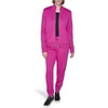 image:imageKARL LAGERFELD Womens Long Sleeve Athleisure Logo Tape Scuba JacketBright Jewel Pink