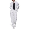 image:imageKARL LAGERFELD Womens Long Sleeve Athleisure Logo Tape Scuba JacketSoft White