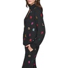 image:imageKARL LAGERFELD Womens Long Sleeve Athleisure Printed Zip Up JacketBlackMulti