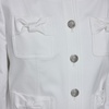 image:imageKARL LAGERFELD Womens Long Sleeve Bow Pocket JacketSoft White