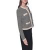 image:imageKARL LAGERFELD Womens Long Sleeve Classy Preppy Essential JacketBirchBlack Lurex