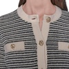 image:imageKARL LAGERFELD Womens Long Sleeve Classy Preppy Essential JacketBirchBlack Lurex