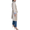 image:imageKARL LAGERFELD Womens Long Sleeve Collar Self Tie Belt Classic Trench CoatBisque