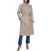 image:imageKARL LAGERFELD Womens Long Sleeve Collar Self Tie Belt Classic Trench CoatBisque