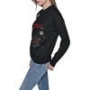 image:imageKARL LAGERFELD Womens Long Sleeve Crew Neck Lamour Tattoo SweaterBlack
