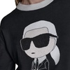 image:imageKARL LAGERFELD Womens Long Sleeve Crew Neck Mini Karl SweaterBlack