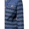 image:imageKARL LAGERFELD Womens Long Sleeve Denim Tweed JacketBlue AuraFrench Blue Multi