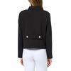 image:imageKARL LAGERFELD Womens Long Sleeve Gold Accent Classy Essential JacketBlack