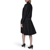 image:imageKARL LAGERFELD Womens Long Sleeve Lace Scuba Bomber With Crewneck Zipper Front JacketBlack