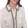 image:imageKARL LAGERFELD Womens Long Sleeve Scuba Crepe JumpsuitBirchBlack