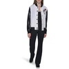 image:imageKARL LAGERFELD Womens Long Sleeve Varsity Logo Patches JacketSoft WhiteBlack