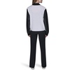 image:imageKARL LAGERFELD Womens Long Sleeve Varsity Logo Patches JacketSoft WhiteBlack