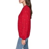 image:imageKARL LAGERFELD Womens Long Sleeve Vneck Crystal Detail SweaterAdmiral Red