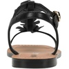 image:imageKARL LAGERFELD Womens Margate Flat Thong Sandal With Flower EmbellishmentsBlack