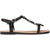 image:imageKARL LAGERFELD Womens Margate Flat Thong Sandal With Flower EmbellishmentsBlack
