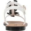 image:imageKARL LAGERFELD Womens Margate Flat Thong Sandal With Flower EmbellishmentsBright White