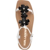 image:imageKARL LAGERFELD Womens Margate Flat Thong Sandal With Flower EmbellishmentsBright White