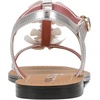 image:imageKARL LAGERFELD Womens Margate Flat Thong Sandal With Flower EmbellishmentsPink