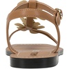 image:imageKARL LAGERFELD Womens Margate Flat Thong Sandal With Flower EmbellishmentsTan
