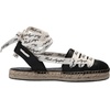 image:imageKARL LAGERFELD Womens Mariko  Ankle Wrap EspadrilleBlack