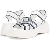 image:imageKARL LAGERFELD Womens Meddi Strappy Platform Sandal With LogoBright White