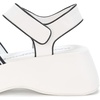 image:imageKARL LAGERFELD Womens Meddi Strappy Platform Sandal With LogoBright White