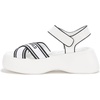 image:imageKARL LAGERFELD Womens Meddi Strappy Platform Sandal With LogoBright White
