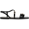 image:imageKARL LAGERFELD Womens Miram Flat Strappy Sandal With LogoBlack