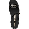 image:imageKARL LAGERFELD Womens Miram Flat Strappy Sandal With LogoBlack