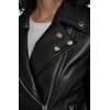 image:imageKARL LAGERFELD Womens Moto Jacket With StudsBlack