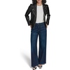 image:imageKARL LAGERFELD Womens Moto Jacket With StudsBlack