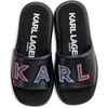 image:imageKARL LAGERFELD Womens Opal Embellished Platform SandalBlack