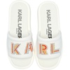 image:imageKARL LAGERFELD Womens Opal Embellished Platform SandalBright White