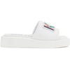 image:imageKARL LAGERFELD Womens Opal Embellished Platform SandalLight White