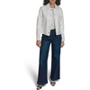 image:imageKARL LAGERFELD Womens Patent Faux Leather Snap Front JacketWhite