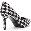 image:imageKARL LAGERFELD Womens Royale Tweed Pointed Toe Dress Pump BlackWhite 7