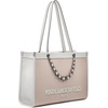 image:imageKARL LAGERFELD Womens Savoie Tote Bag With LogoLight Pink