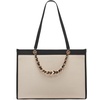 image:imageKARL LAGERFELD Womens Savoie Tote Bag With LogoNaturalBlack