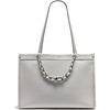 image:imageKARL LAGERFELD Womens Savoie Tote Bag With LogoWhiteSilver