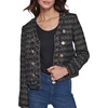 image:imageKARL LAGERFELD Womens Structured Suiting JacketBlackGold