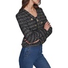image:imageKARL LAGERFELD Womens Structured Suiting JacketBlackGold