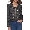 image:imageKARL LAGERFELD Womens Structured Suiting JacketBlackGold